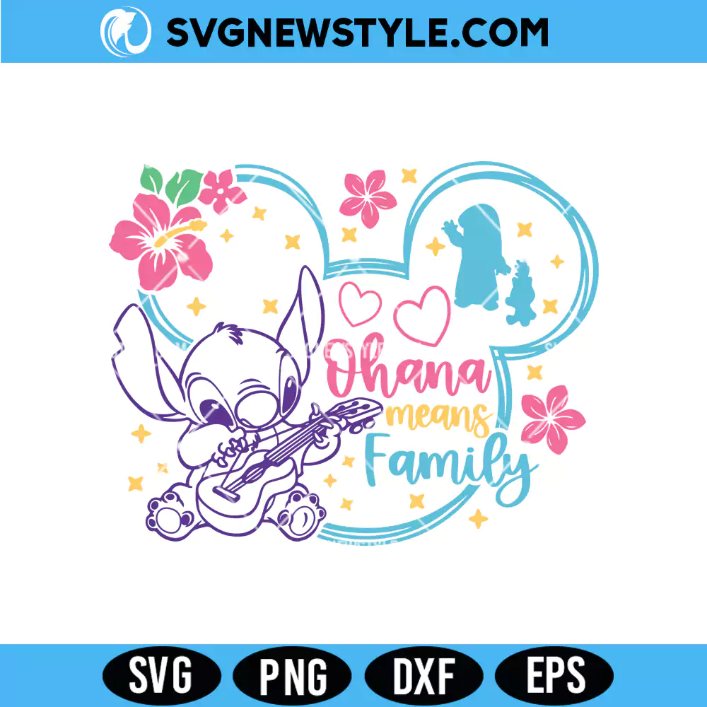 Ohana Means Family Svg File, Disney Ohana SVG, Png Digital Download 1 Ohana Means Family Svg File