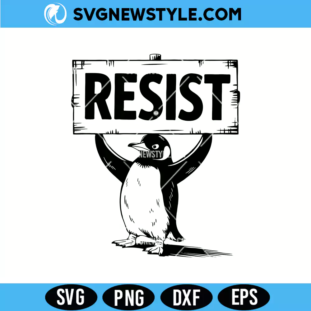 Political Penguin Svg, Penguin Svg, Png Cut File for Cricut & Silhouette 1 Political Penguin Svg