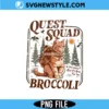 Quest Squad Broccoli Png, Broccoli Cat Png, Instant digital download 2 Quest Squad Broccoli Png