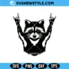 Rocker Raccoon Svg