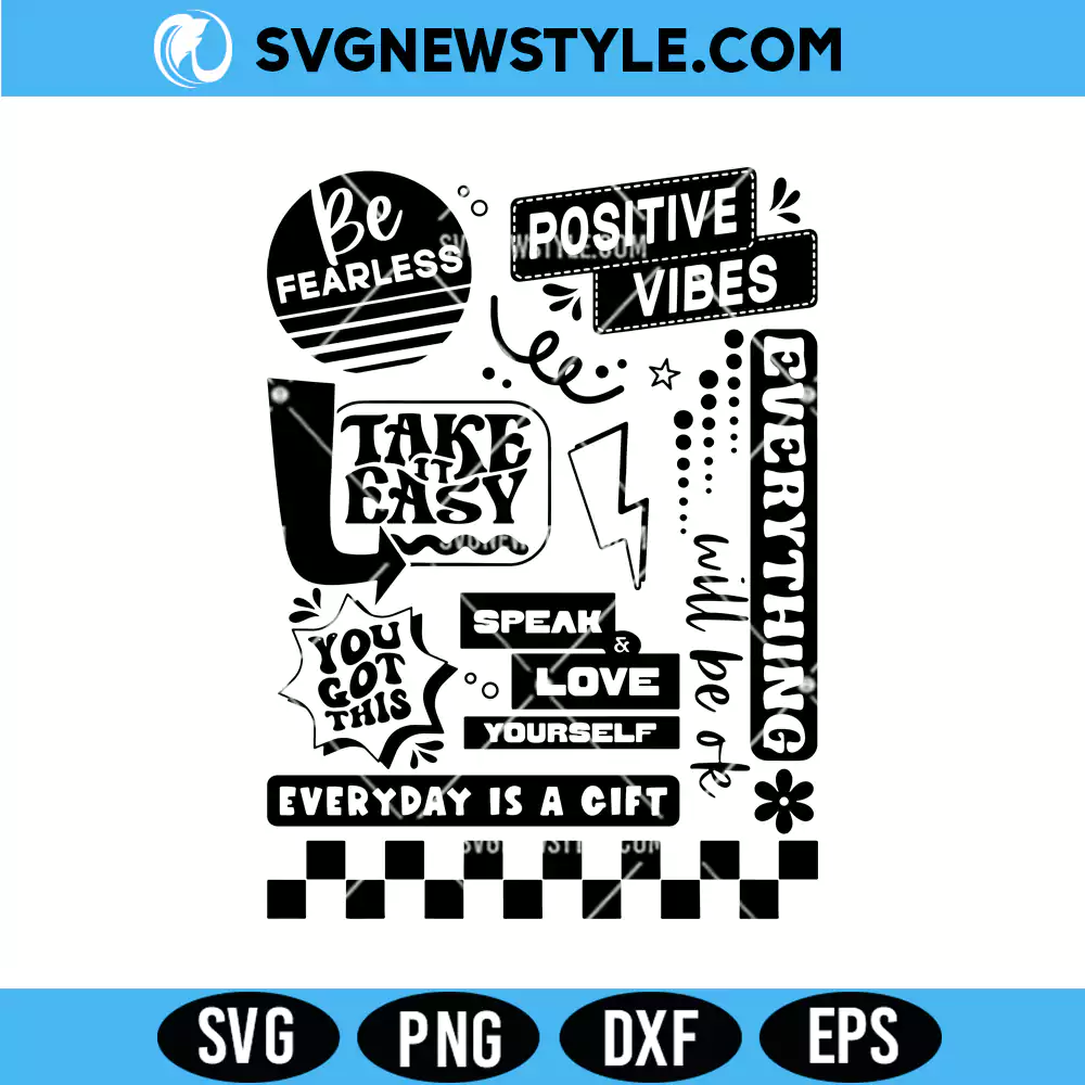 Retro Mental Health Awareness SVG, Digital Download SVG, PNG, DXF, EPS 1 Retro Mental Health Awareness SVG