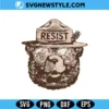 Smokey The Bear Svg, Resist Svg, Png, Dxf, Cut Files for Cricut 2 Smokey The Bear Svg