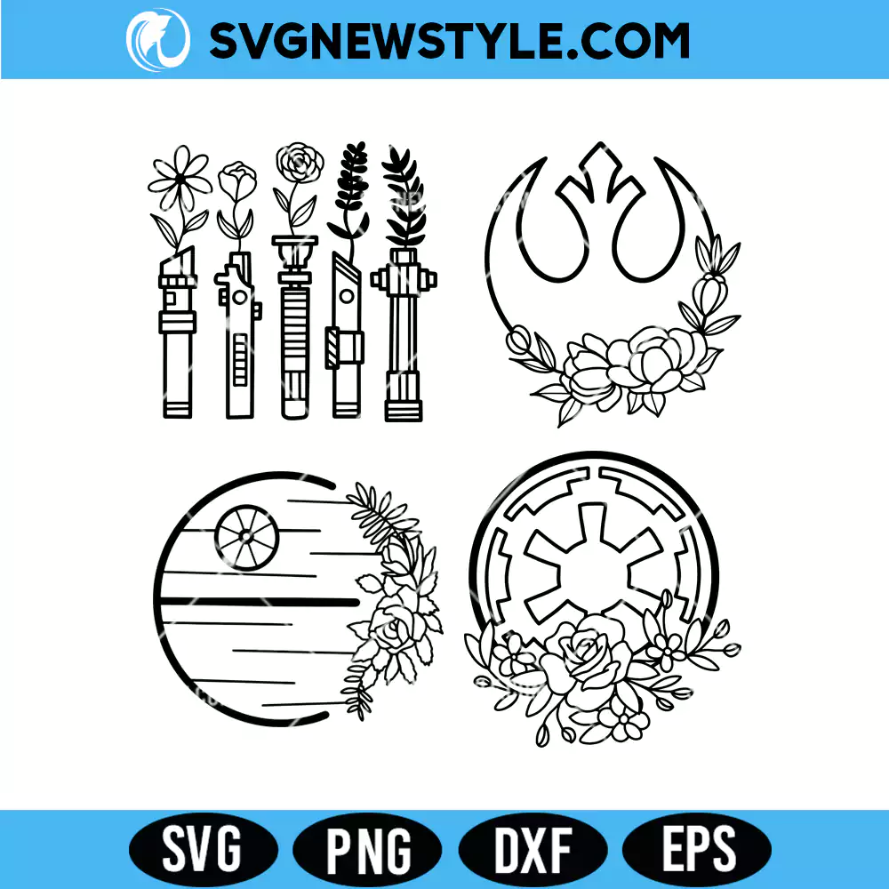 Sun Wars Svg bundle, Funny Star Wars SVG, PNG, DXF for Cricut & Silhouette 1 Sun Wars Svg bundle