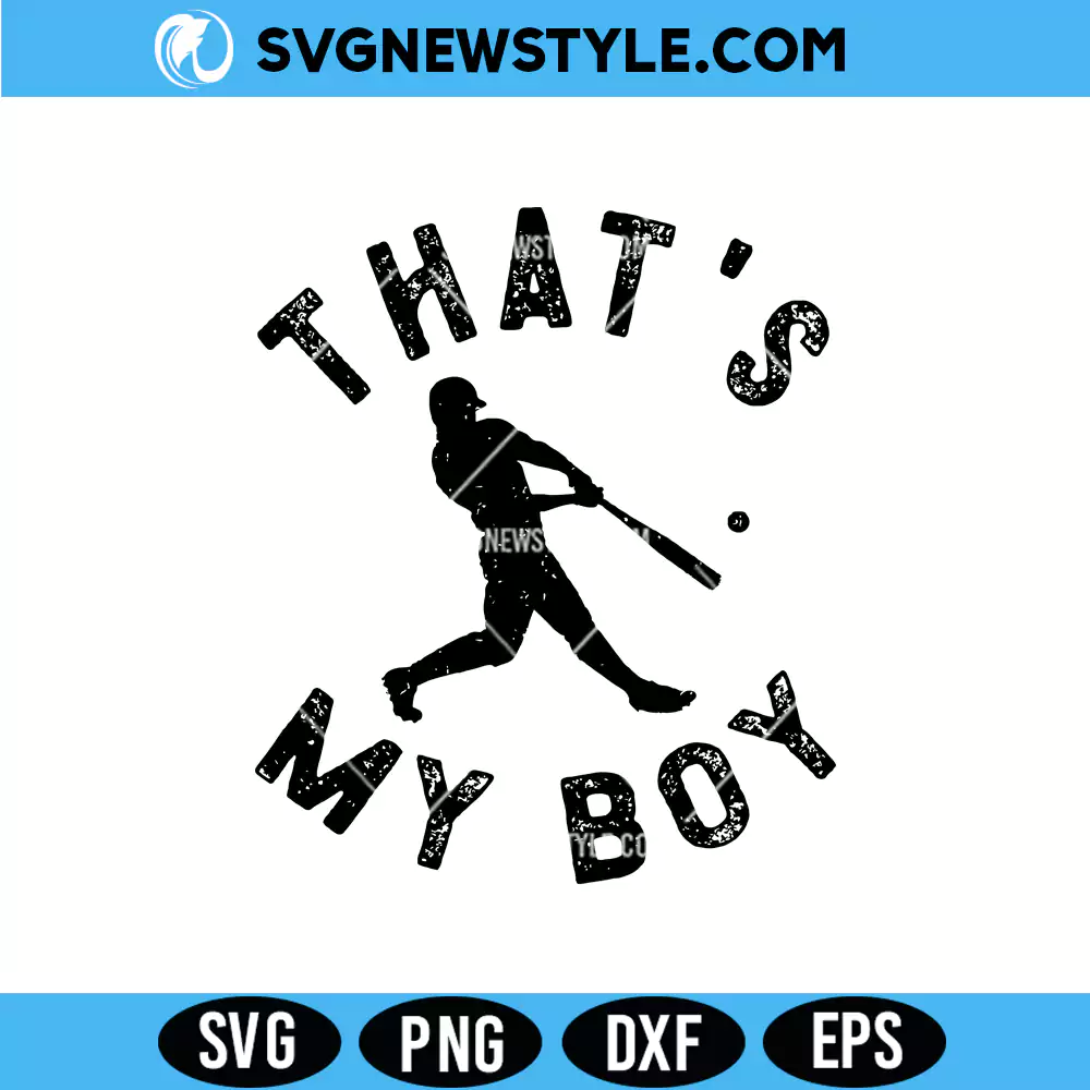 That's My Boy Baseball Mom Svg, Sports Mom SVG, Cricut & Silhouette Designs 1 That's My Boy Baseball Mom Svg