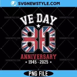 VE Day 80th Anniversary Png