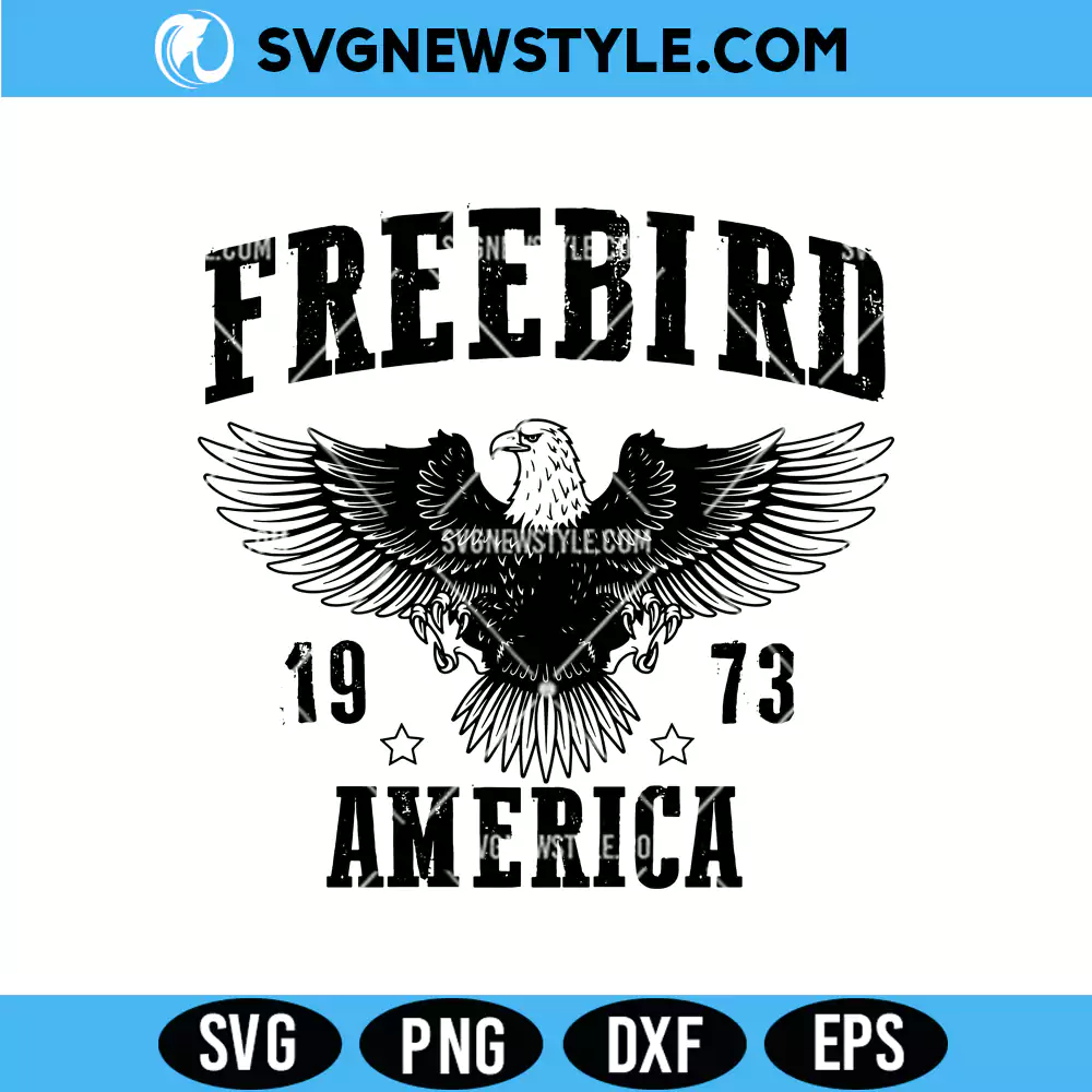 Free Bird America SVG, Patriotic SVG for Cricut, Png Digital Download 1 Free Bird America SVG