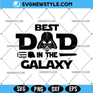 Best Dad in the Galaxy SVG PNG