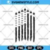 Fighter Jet American Flag SVG
