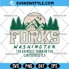 Forks Rainiest Town Svg