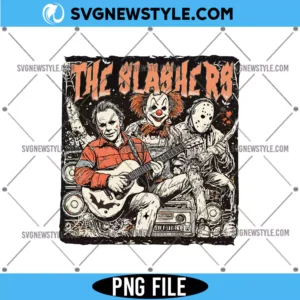 The Slashers Halloween Horror Png, Scary Movies Png, Digital Download