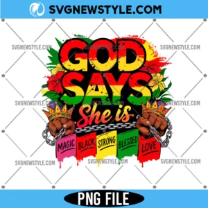 God Says She Is Png