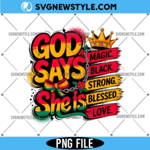God say she Is Png