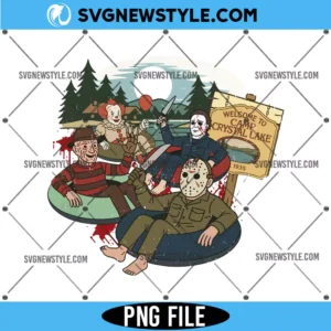 Horror Movie Halloween PNG Sublimation, Scary Halloween PNG, Digital Download