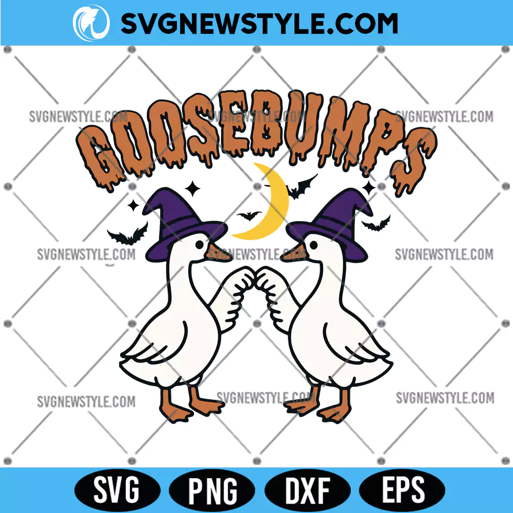 Halloween Silly Goosebumps Svg, Preppy Halloween Svg, Png, Digital Download 1 Halloween Silly Goosebumps Svg
