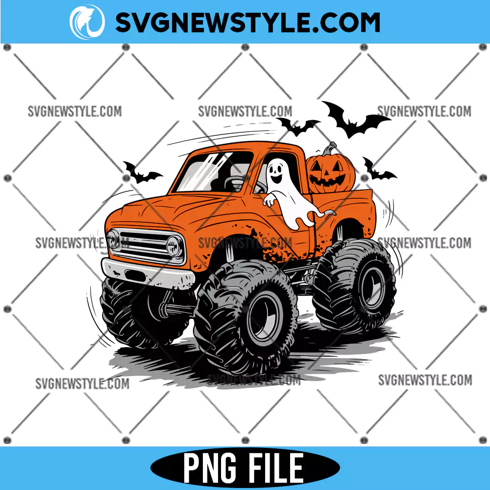 Monster Truck Png, Pumpkin truck PNG, Digital Download for Sublimation 1 Monster Truck Png