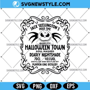 Jack Skellington Whiskey Brewery SVG