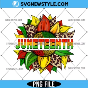 Juneteenth Sunflower Png Sublimation