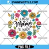 La Mejor Mama Del Mundo Floral Png