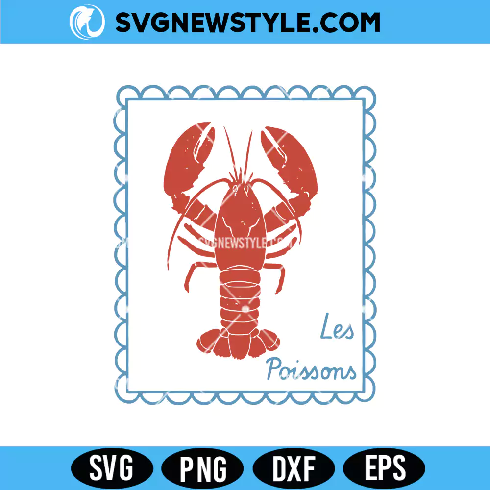 Lobster Svg, Ocean animal SVG, PNG DXF EPS – Digital Download 1 Lobster Svg