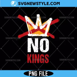 No Kings in America PNG Design, Patriotic Democracy PNG, Digital Download