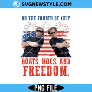 On The Fourth Of July Boats and Hoes PNG