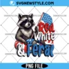 Red White And Feral Png for Cricut