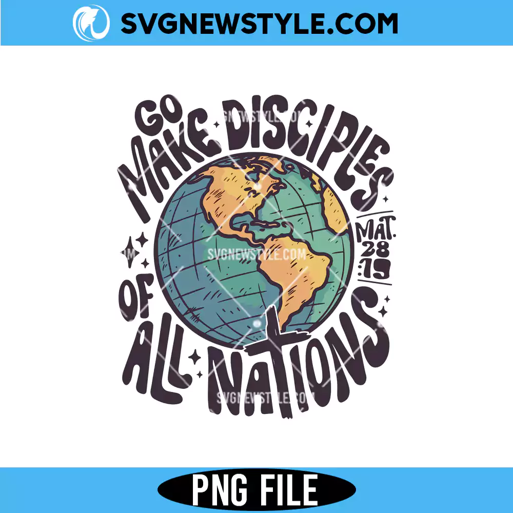 Retro Go Make Disciples Png, Christian Dad Hoodie Png, Digital Download 1 Retro Go Make Disciples Png