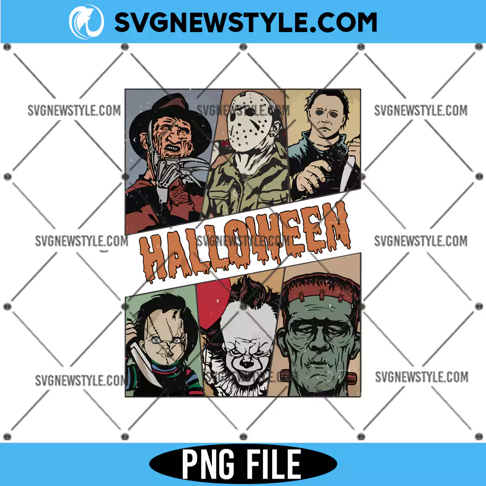 Retro Halloween PNG, Halloween Sublimation PNG, Digital Download 1 Retro Halloween PNG