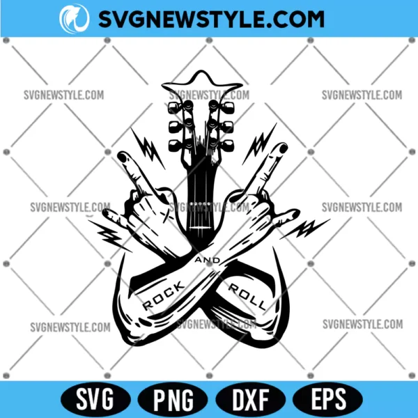 Rock And Roll Music SVG, Rock Hand Svg, Png, Digital Download