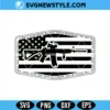 Second Amendment AR15 Flag Hat Patch SVG