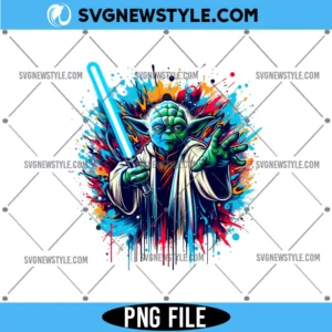 Star Wars Yoda Splash Png Sublimation