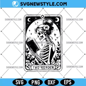 The Reader Svg, Skeleton Reading Svg, Png, Digital Download