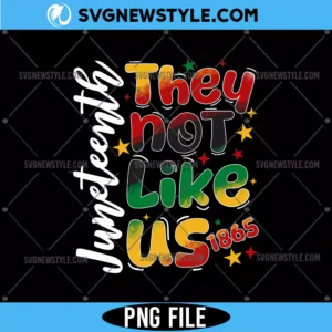 They Not Like Us PNG Design