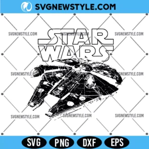 Star Wars Millennium Falcon Svg