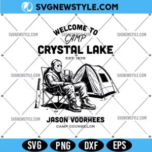 Welcome to Camp Crystal Lake Svg