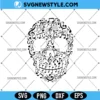 Skull Face Musical Notes SVG Png