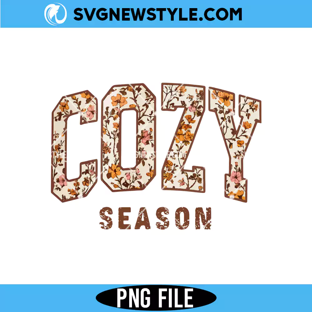 Cozy Season PNG for Cricut, Thanksgiving Png, Digital Download 1 Cozy Season PNG for Cricut