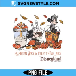 Disneyland Resort Fall Vibes Png, Disney Pumpkin PNG, Digital Download