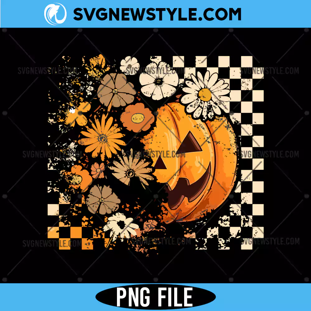 Floral Fall Pumpkin Png, Boho Floral Pumpkins png, Digital Download 1 Floral Fall Pumpkin Png