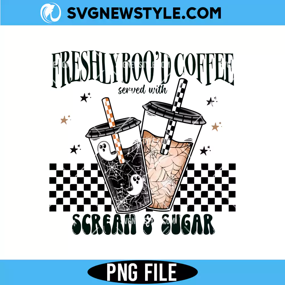 Freshly Bood Coffee PNG, Halloween Coffee PNG File, Digital Download 1 Freshly Bood Coffee PNG