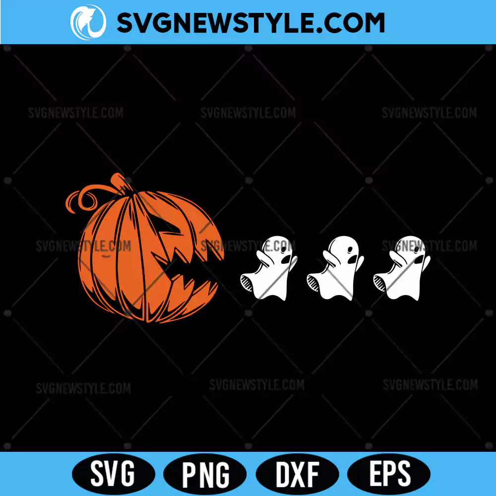 Ghost Cute Svg, Pumpkin Svg, PNG, DXF, EPS for Cricut and Silhouette 1 Ghost Cute Svg
