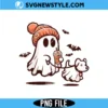 Ghost with Walking Dog Png