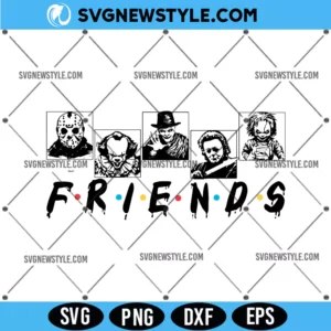 Halloween Horror Friends Svg File