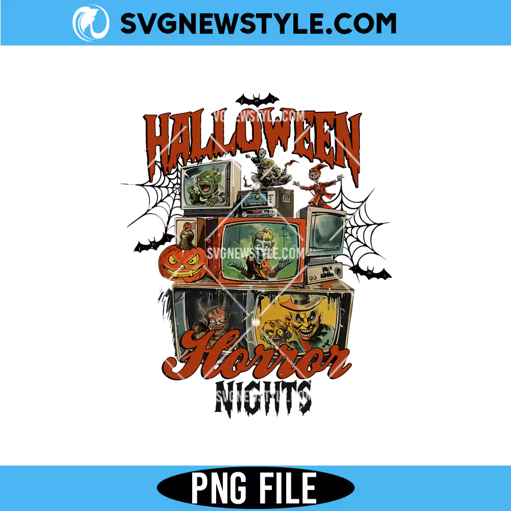 Horror Nights Sublimation PNG, Halloween Horror Movie png, Digital Download 1 Horror Nights Sublimation PNG