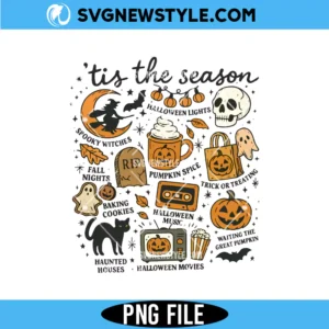 Halloween Fall Ghost Boho PNG File, Boho Halloween PNG, Digital Download