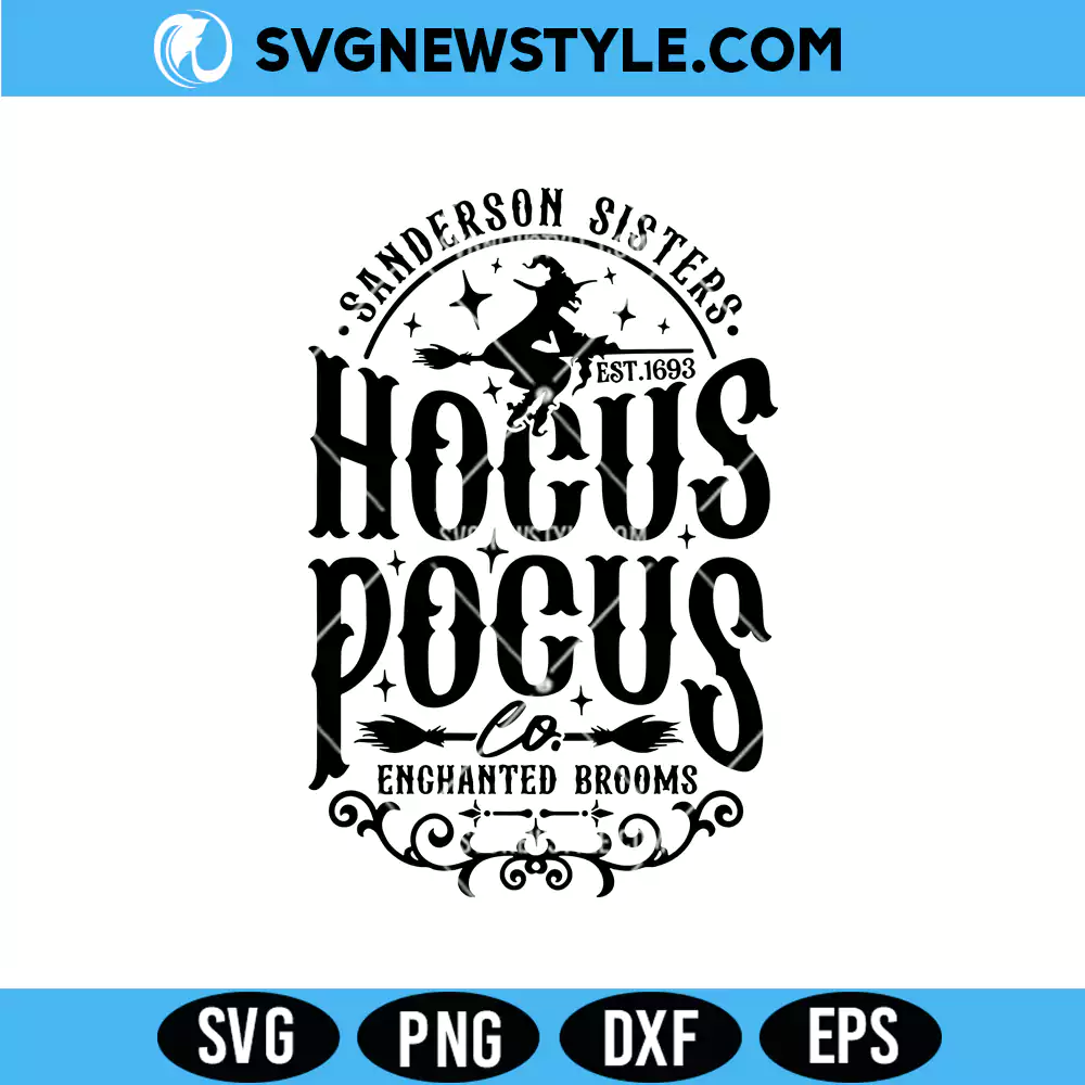 Hocus Pocus Co Svg for Cricut, Sanderson Sisters Svg, Png, Digital Download 1 Hocus Pocus Co Svg for Cricut