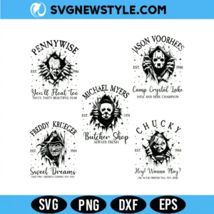 Killers Horror Friends SVG Bundle