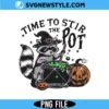 Pot Stirrer Raccoon Halloween PNG, Funny Halloween PNG, Instant Download 3 Pot Stirrer Raccoon Halloween PNG
