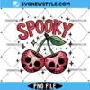 Spooky Cherry Halloween Bow Png, Skull Cherry Png Design, Digital Download 3 Spooky Cherry Halloween Bow Png