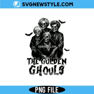 The Golden Ghouls PNG File, Halloween Golden Girls PNG, Digital Download